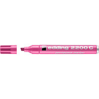 Маркер перманентный edding 2200С, заправляемый, скошенный наконечник, 1-5 мм Розовый