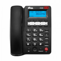 Телефон RITMIX RT-550 black, АОН, спикерфон, память 100 ном., тональный/импульсный ре, 80001483