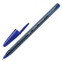 Ручка шариковая BIC "Cristal Exact", СИНЯЯ, корпус тонированный, узел 0,7 мм, линия письма 0,28 мм, 992605