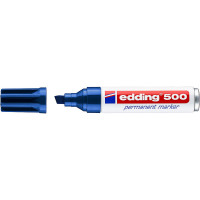 Маркер перманентный edding 500, скошенный наконечник, 2-7 мм Синий