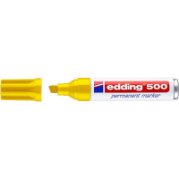 Маркер перманентный edding 500, скошенный наконечник, 2-7 мм Желтый