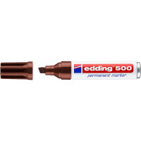 Маркер перманентный edding 500, скошенный наконечник, 2-7 мм Коричневый