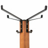 Вешалка-стойка "Карина-1", 1,8 м, основание 42 см, 4 крючка + 4 дополнительных, дерево/металл, орех