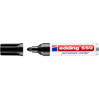 Маркер пермаментный edding 550, круглый наконечник, 3-4 мм Черный