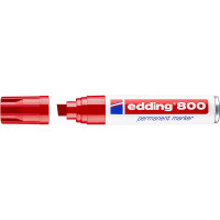 Маркер перманентный edding 800, скошенный наконечник, 4-12 мм Красный