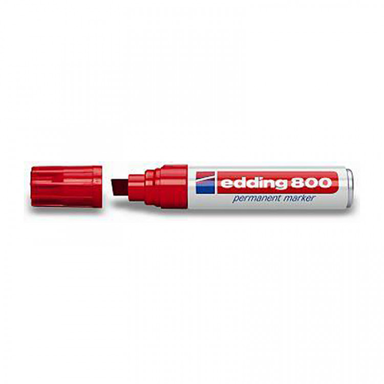 Маркер перманентный edding 800, скошенный наконечник, 4-12 мм Розовый