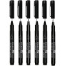 Капиллярные ручки линеры 6шт черные 0,2/0,25/0,3/0,35/0,45/0,7мм, BRAUBERG ART CLASSI