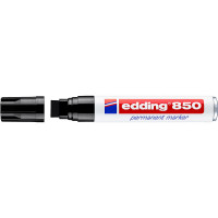 Маркер перманентный edding 850, скошенный наконечник, 5-16 мм Черный