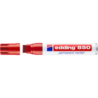 Маркер перманентный edding 850, скошенный наконечник, 5-16 мм Красный
