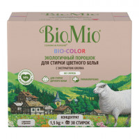 Стиральный порошок для цветного белья и всех типов стирок гипоаллергенный 1,5кг BIOMIO "Без запаха", 507.04081.0101