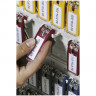 Бирки для ключей КОМПЛЕКТ 6 шт., длина 68 мм, инфо-окно 40х18 мм, АССОРТИ, DURABLE (Германия), 1957-00