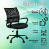 Кресло BRABIX Cargo MG-391, до 130 кг, пятилучие металлическое, ткань/сетка, черное, 532786