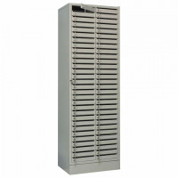 Шкаф абонентский ПРАКТИК "АМВ-180/60D" на 60 отделений (1800х600х373 мм, 112 кг), дверь, S21499023002
