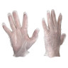 Перчатки виниловые, КОМПЛЕКТ 5 пар (10 шт.), неопудренные, размер M (средний), белые, PACLAN, 407540