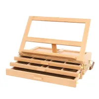 УЦЕНКА - Этюдник-органайзер для пастели Гамма "Студия", 3 уровня, 42*28*12,5(32,5)см, бук