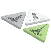 Ластик Berlingo "Triangle XL", треугольный, термопластичная резина, 55*55*9мм