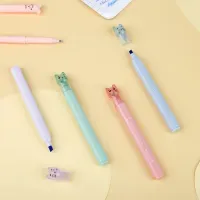 Набор текстовыделителей MESHU "Paw pastel", 04цв., пастельные цвета, 1-4мм, блистер с европодвесом