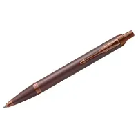 Ручка шариковая PARKER IM Monochrome Burgundy PVD, корпус бордо, синяя, 2190514