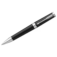 Ручка шариковая PARKER Ingenuity Black, кор. черный, серебристые детали, черная, 2181997