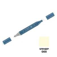 Маркер двусторонний для скетчинга Гамма "Студия", блендер, корпус трехгранный, пулевид./клиновид. наконечники