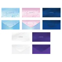 Конверт для денег MESHU "Волна", 85*164мм, выб. лак, 5 дизайнов