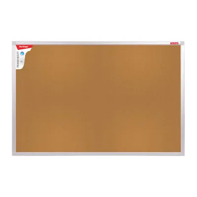 УЦЕНКА - Доска пробковая Berlingo "Premium", 60*90см, алюминиевая рамка