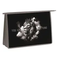 Папка для труда 2 отделения, А4, ArtSpace "King", пластик, на молнии