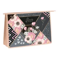 Папка для труда 2 отделения, А4, ArtSpace "Beauty Floral", пластик, на молнии