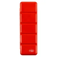 УЦЕНКА - Пенал для акварели металлический Гамма, 21 кювета, красный