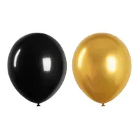 Воздушные шары,  25шт., М12/30см, MESHU "Gold", 2 цвета ассорти