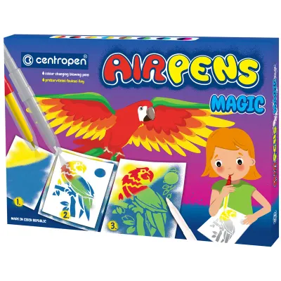 УЦЕНКА - Фломастеры воздушные Centropen "AirPens Magic", 08цв.+3, картон. упаковка