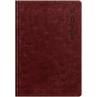 Телефонная книга А5, 80л., кожзам, BG "Небраска. Тёмно-красный", с вырубкой