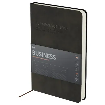 Ежедневник недатированный, А5, 136л., мягкий переплет, кожзам, BG "Business. Tobacco", коричневый