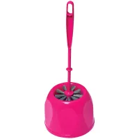 Ерш для унитаза York "Миди", с подставкой, 15*38см, пластмасса, ассорти