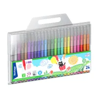 УЦЕНКА - Фломастеры Berlingo "Жил-был кот", 24цв., смываемые, блистер