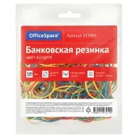 Банковская резинка  100г OfficeSpace, диаметр 80мм, ассорти, европодвес