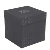 Коробка складная подарочная MESHU "Черная", (15*15*15см), выборочный лак