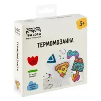 Термомозаика ТРИ СОВЫ "Пицца", набор инструментов и аксессуаров, трафареты, картонная коробка