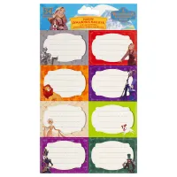 Набор бумажных наклеек для маркировки школьных принадлежностей "Волшебник изумрудного города", 140*210, 24 наклейки, европодвес