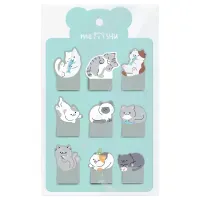 Флажки-закладки MESHU "Sweety kitty" пластиковые фигурные, 20л*9 дизайнов, европодвес