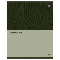Тетрадь предметная 48л., BG "Один цвет" - Литература, эконом