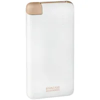 Внешний аккумулятор RivaCase PowerBank VA 2004 4000 mAh белый, Li-pol, индикатор