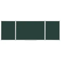 УЦЕНКА - Доска магнитно-меловая OfficeSpace, трехсекционная, линия/клетка, 300*100/100*75*2, алюминиевая рамка