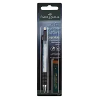 Карандаш механический Faber-Castell "Grip Matic"+грифели, 0,5мм, небесный, блистер