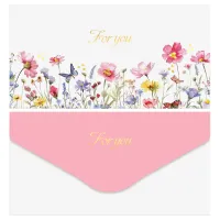 Конверт для денег MESHU "Для тебя", 85*164мм, soft-touch, фольга