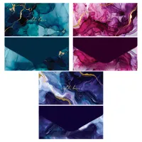 Конверт для денег MESHU "Акварель" 85*164мм, матовая ламинация, фольга, 3 дизайна