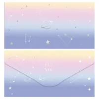 Конверт для денег MESHU "Вселенная" 85*164мм, матовая ламинация, фольга