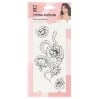 Наклейка-тату MESHU, "Snakes and flowers", 8*17см, инд. уп., европодвес