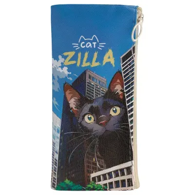 Пенал мягкий 200*100 MESHU "CatZilla", искусственная кожа