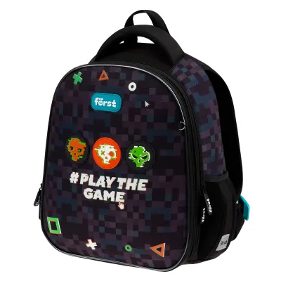 Ранец Först F-Top облегченный "Play the game" 36*28*15см, 2 отделения, 2 кармана, анатомическая спинка